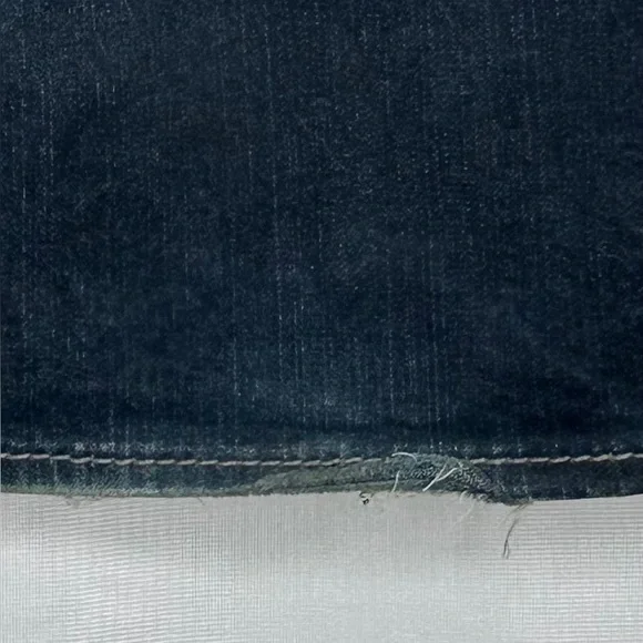 Silver Suki Jeans Dark Wash Mid Boot  Embellished Pockets Streetwear Y2K Sz 18 - Picture 7 of 8